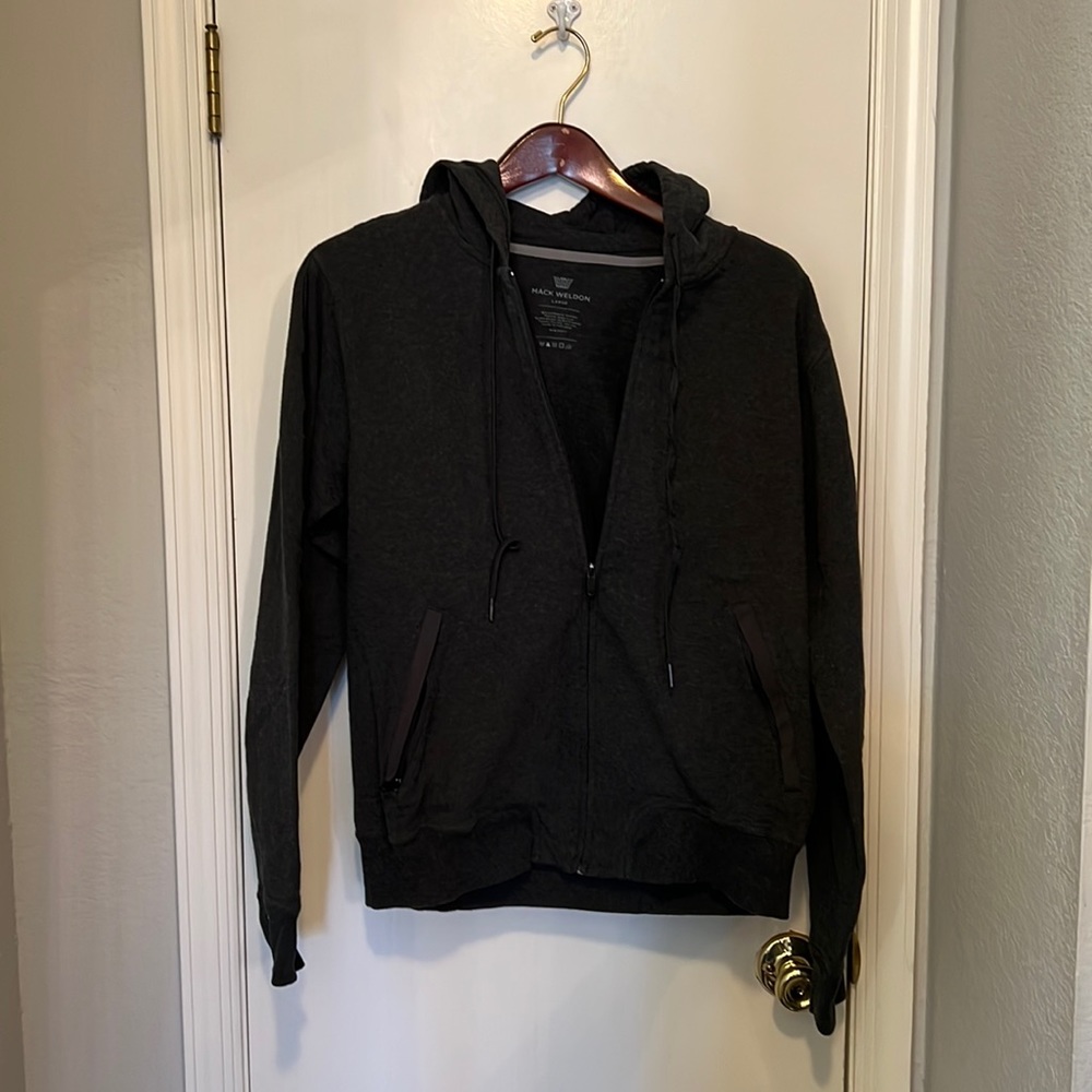 Mens Mack Weldon Grey Zip Up Sweatshirt